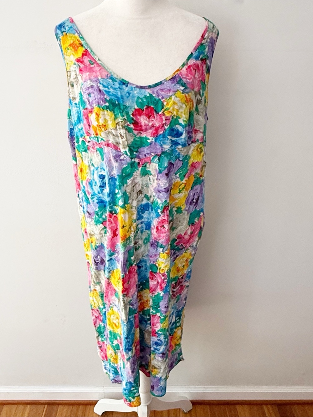Vintage Jams World Women Parfait Sleeveless Dress XL Beach Tropical Resort